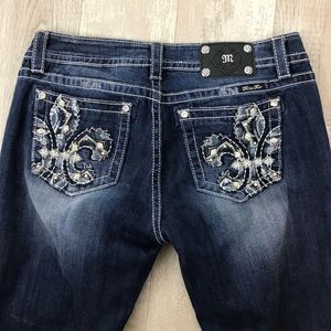 MISS ME Signature Boot Embellushed Jeans Sz 32
